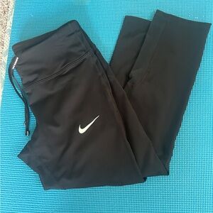 Women’s Nike black dry fit workout leggings, size: Small, adjustable waistband